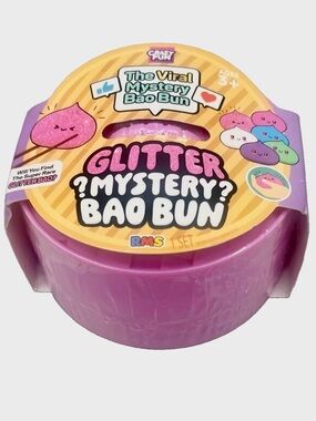 RMS Crazy Fun Mystery Glitter Edition Bao Bun Toy in Pink🩷 Basket NEW/SEALED
